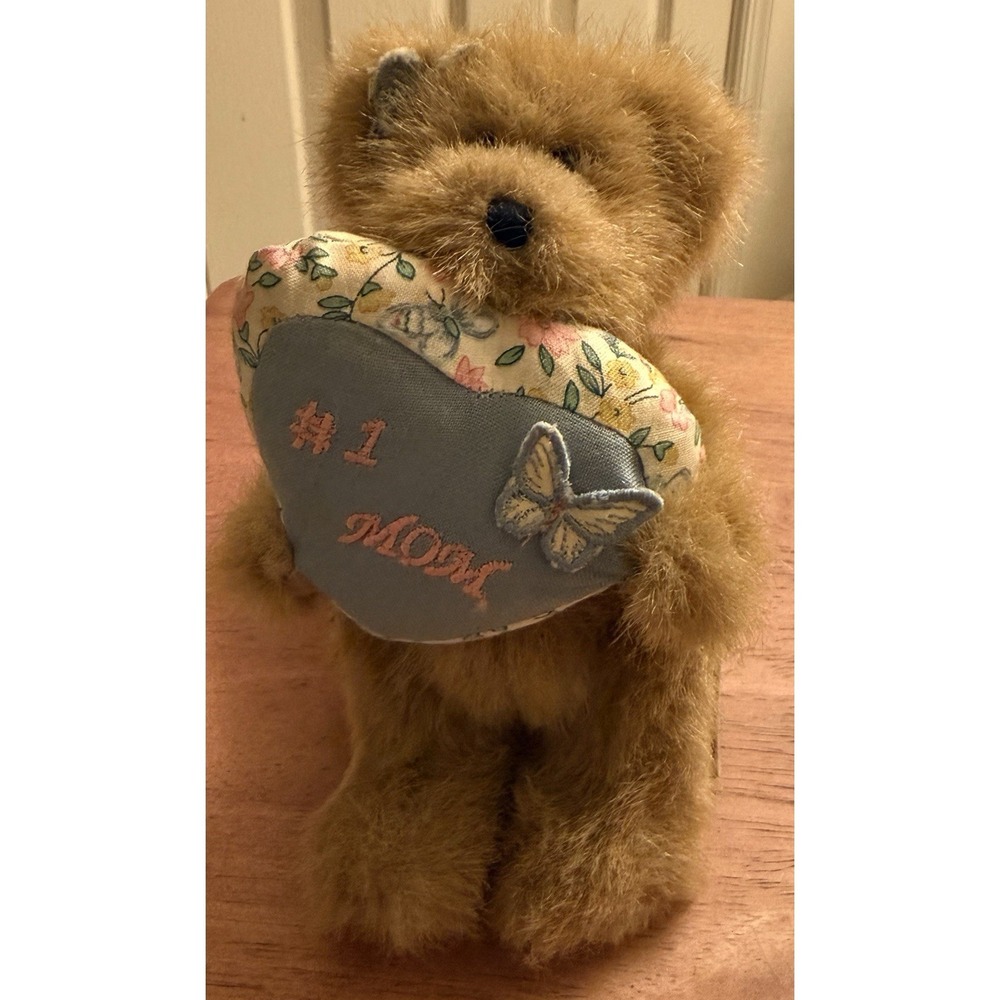 Vintage Boyds Bear Plush - D Bestmom (#1 Mom) 6"